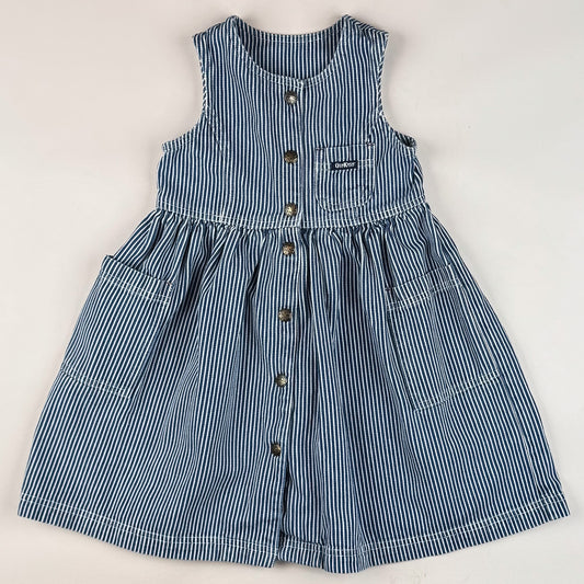 Vintage OshKosh Hickory Stripe Dress