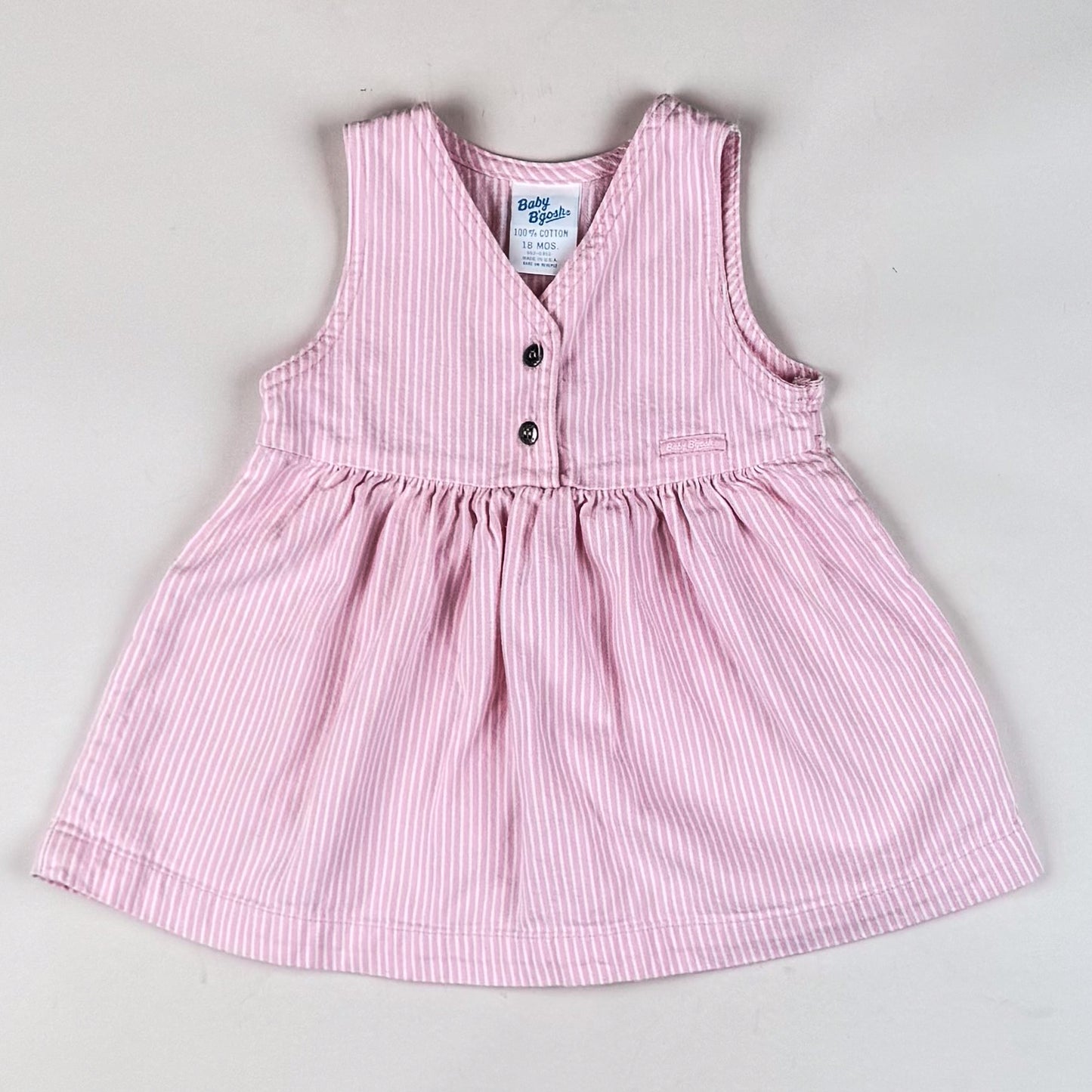 Vintage OshKosh Hickory Stripe Dress