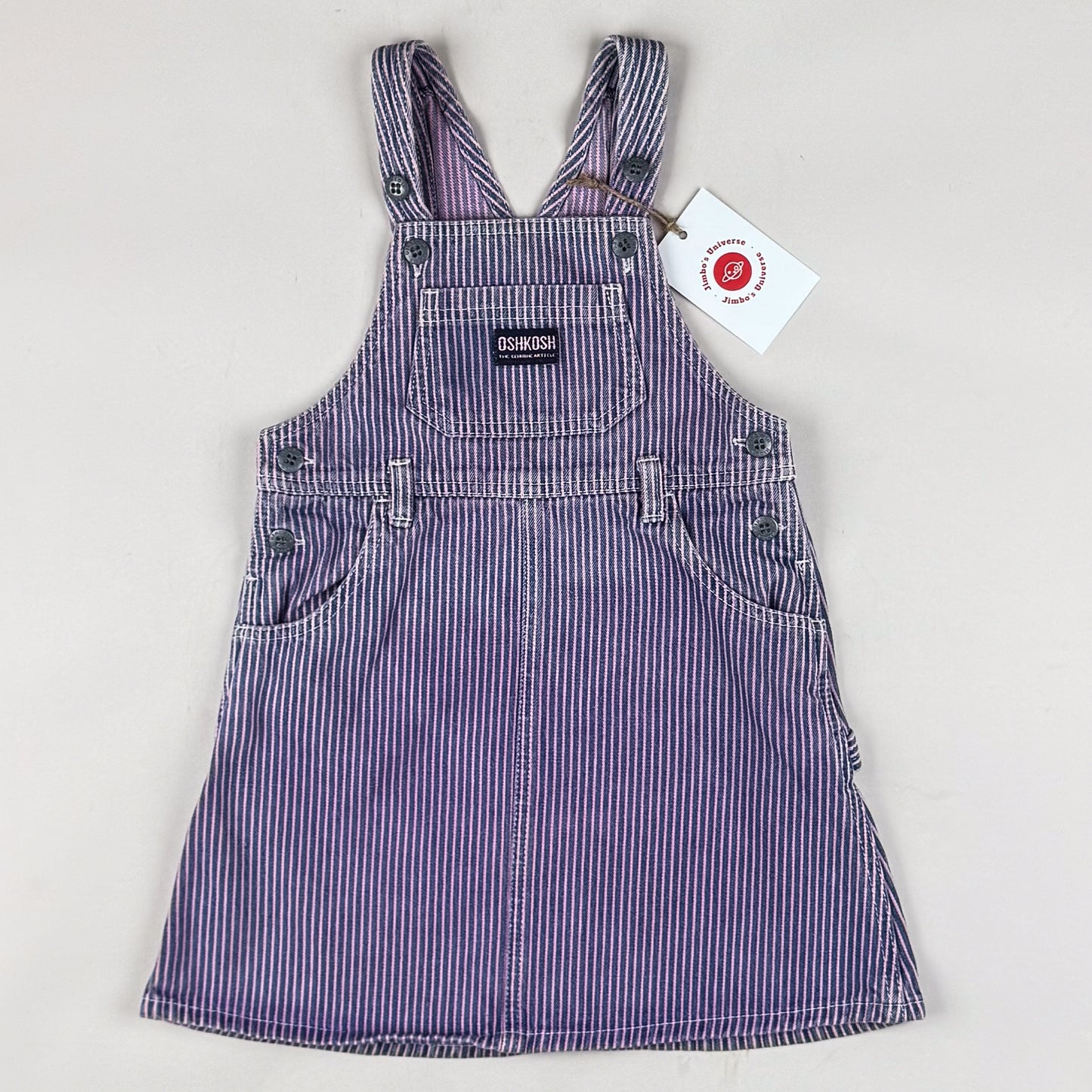 Vintage OshKosh Hickory Stripe Dress