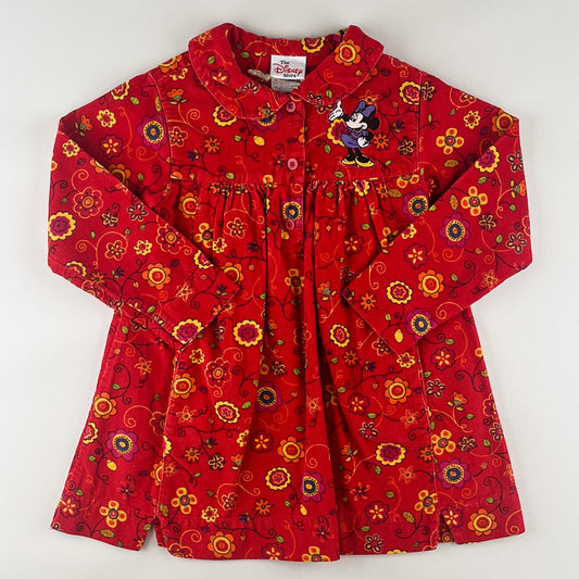 Vintage Disney Floral Corduroy Dress