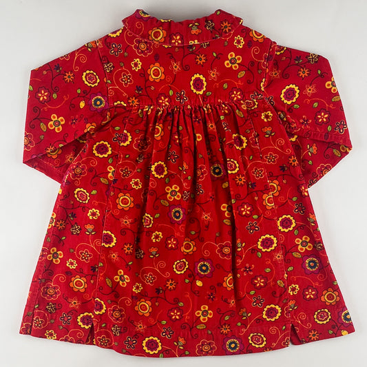 Vintage Disney Floral Corduroy Dress