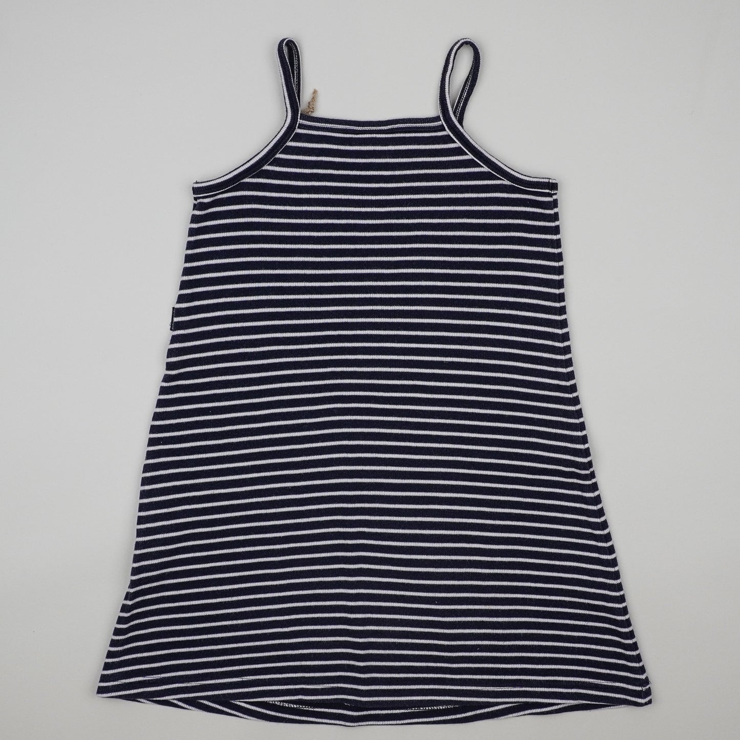 Vintage Striped Dress with Embroidery