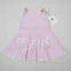 Vintage Checkered Dress with Embroidery