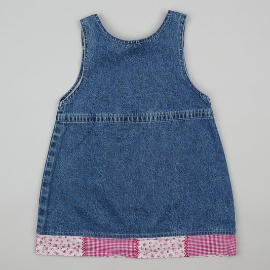 Vintage Denim Dress with Patchwork
