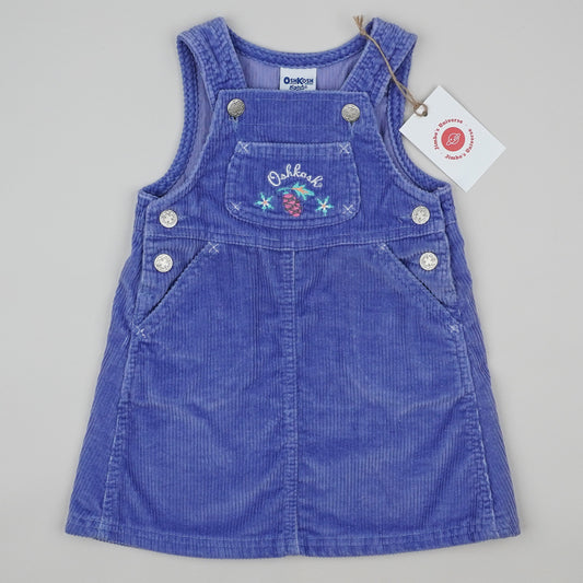 Vintage OshKosh Corduroy Dress with Embroidery