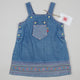 Vintage Denim Dress with Embroidery