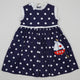 Vintage Dress with Dots and Embroidery