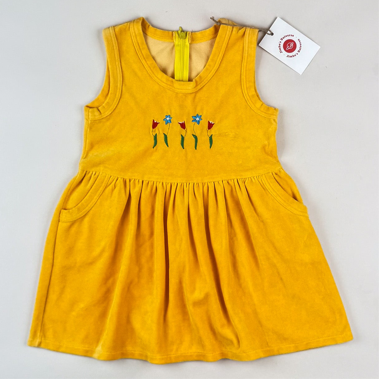 Vintage Velvet Dress with Embroidery