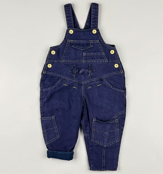 Lined Overalls in blue