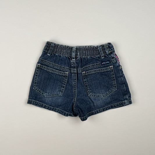 Denim Skort in blue and pink