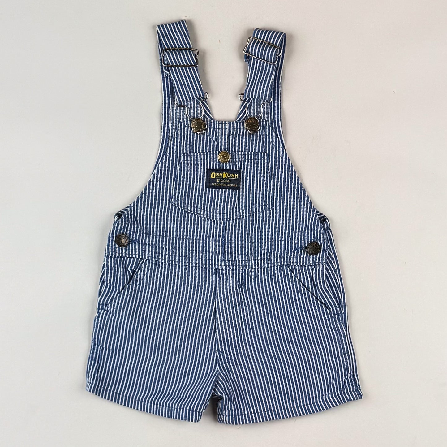 Vintage Hickory Stripe OshKosh Shortalls