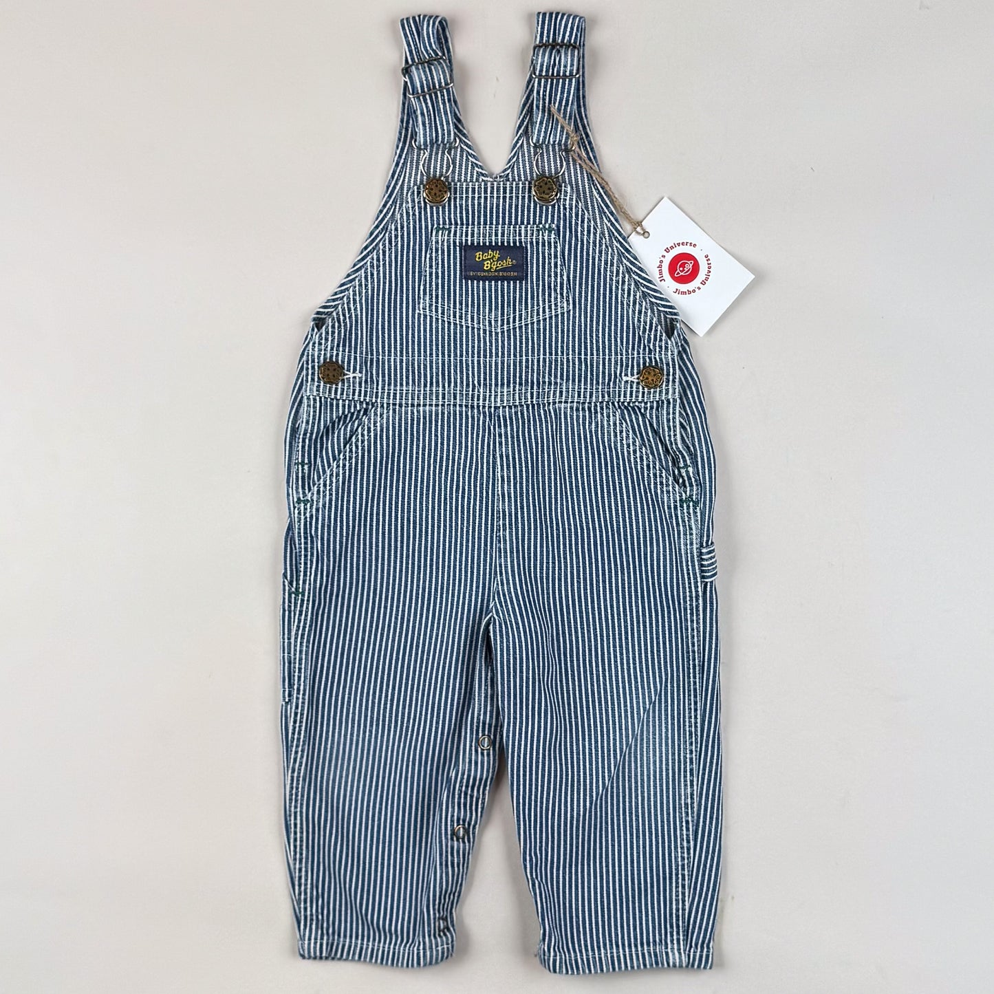Vintage OshKosh Hickory Striped Overalls