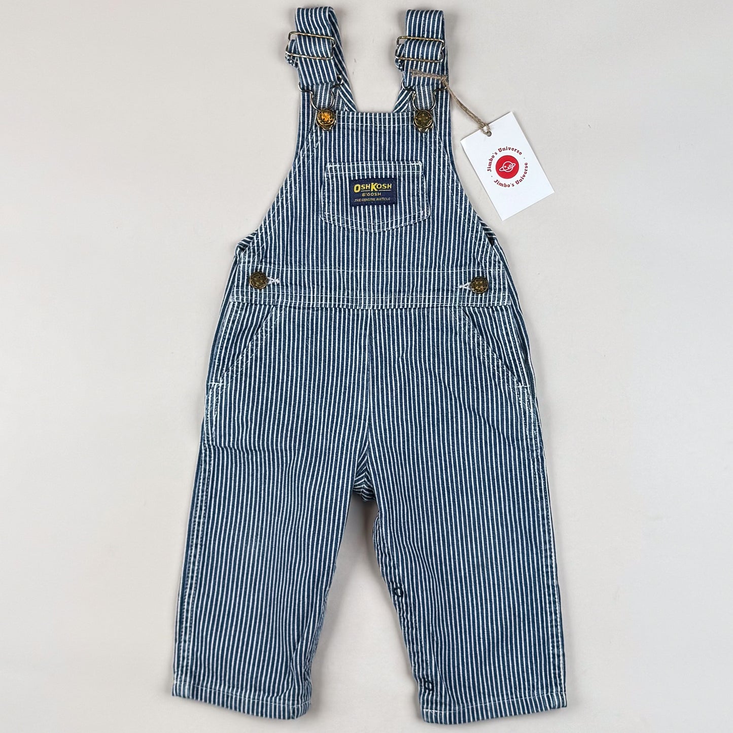 Vintage OshKosh Hickory Striped Overalls