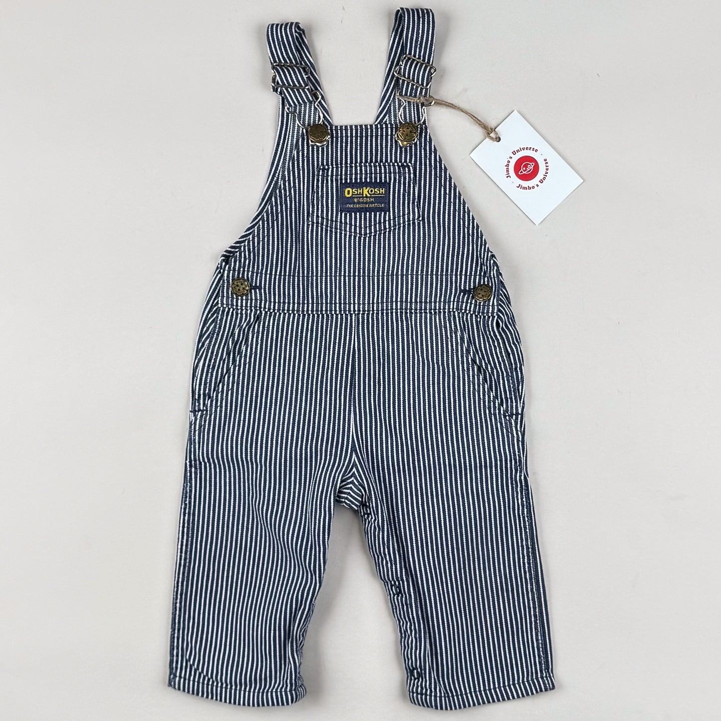 Vintage OshKosh Hickory Striped Overalls