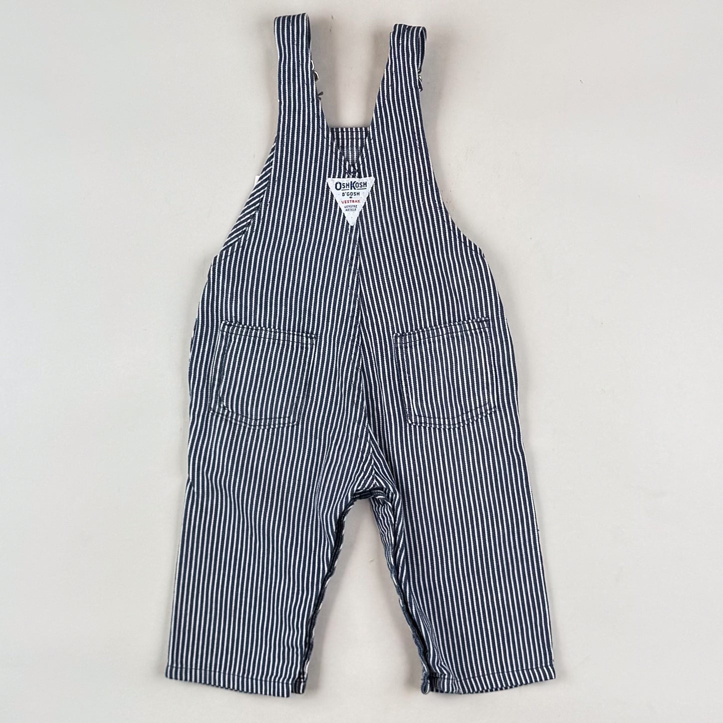 Vintage OshKosh Hickory Striped Overalls