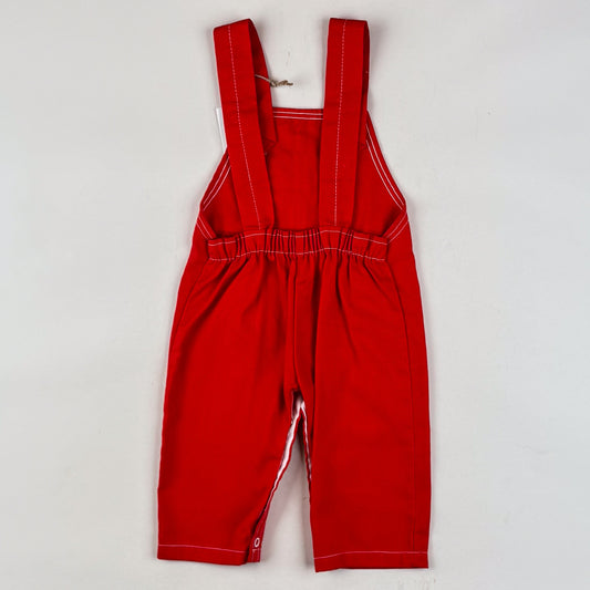 Vintage Overalls with Embroidered Farm Animals