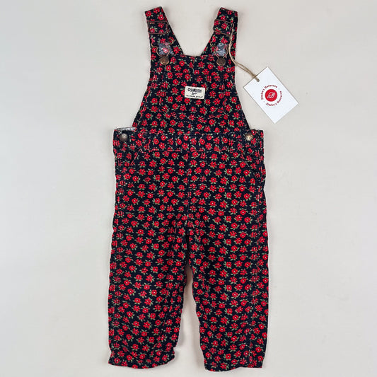 Floral OshKosh Corduroy Overalls