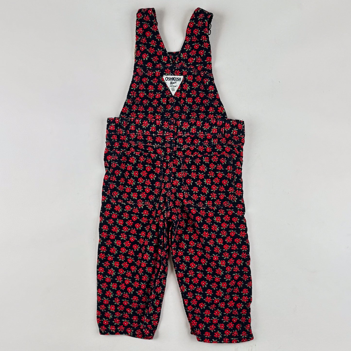 Floral OshKosh Corduroy Overalls