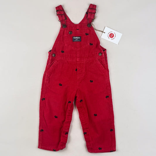 OshKosh Corduroy Overalls with Embroidered Dogs