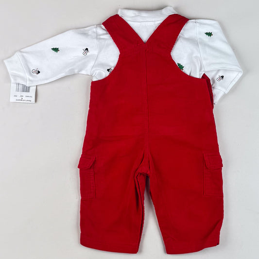 Vintage Corduroy Overalls with Shirt