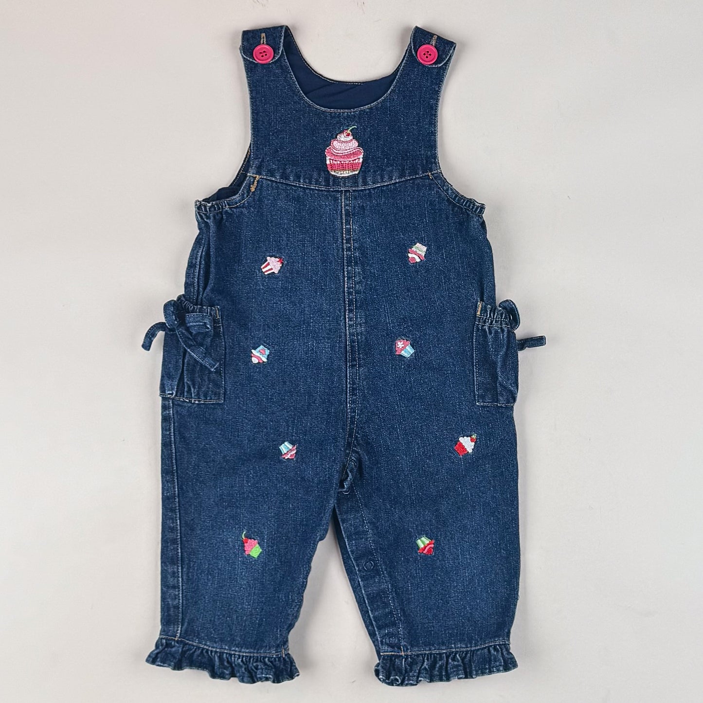 Vintage Overalls with Embroidery