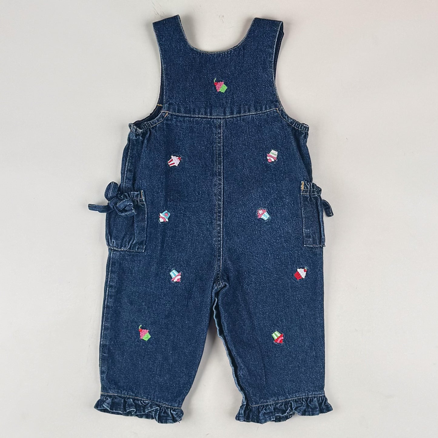 Vintage Overalls with Embroidery