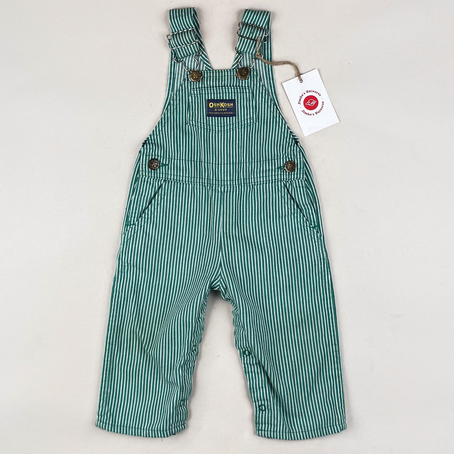 Vintage OshKosh Hickory Stripe Overalls