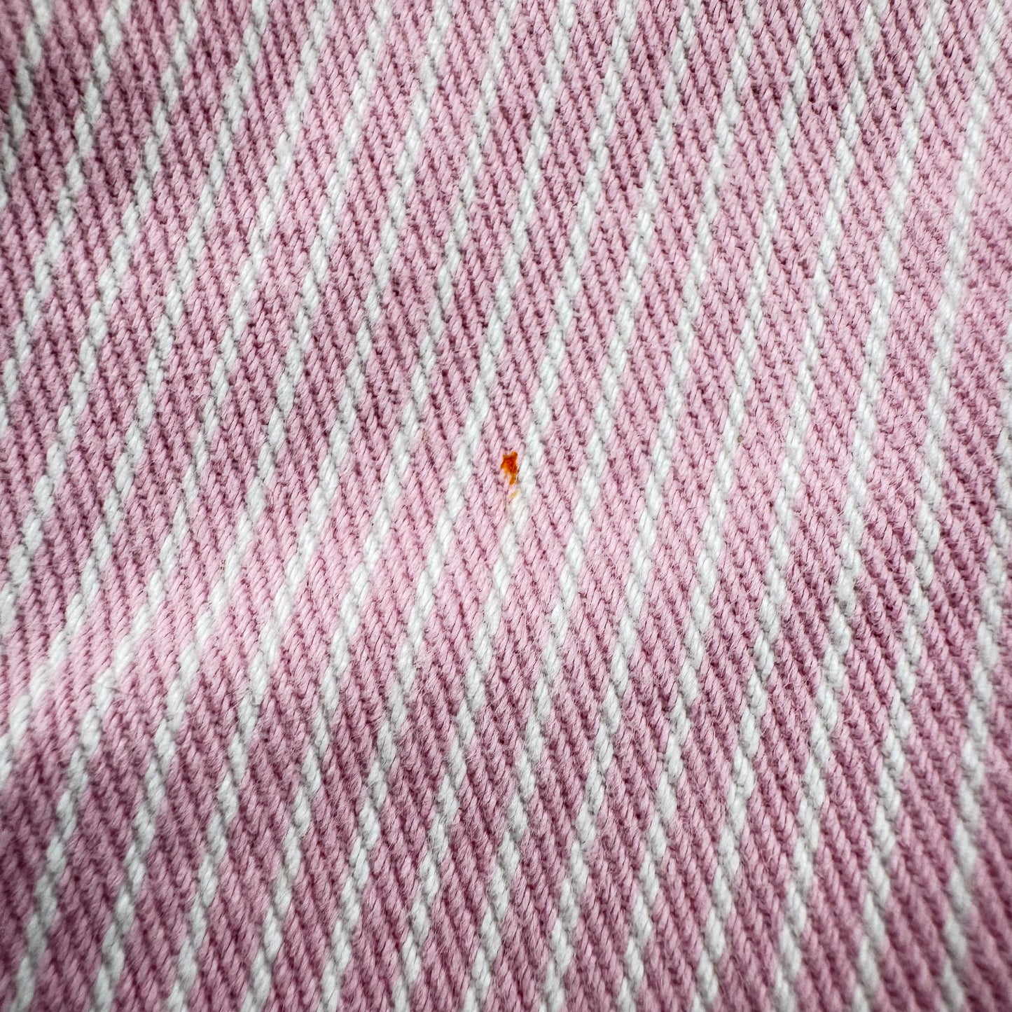 Pink Vintage OshKosh Hickory Stripe Shortalls