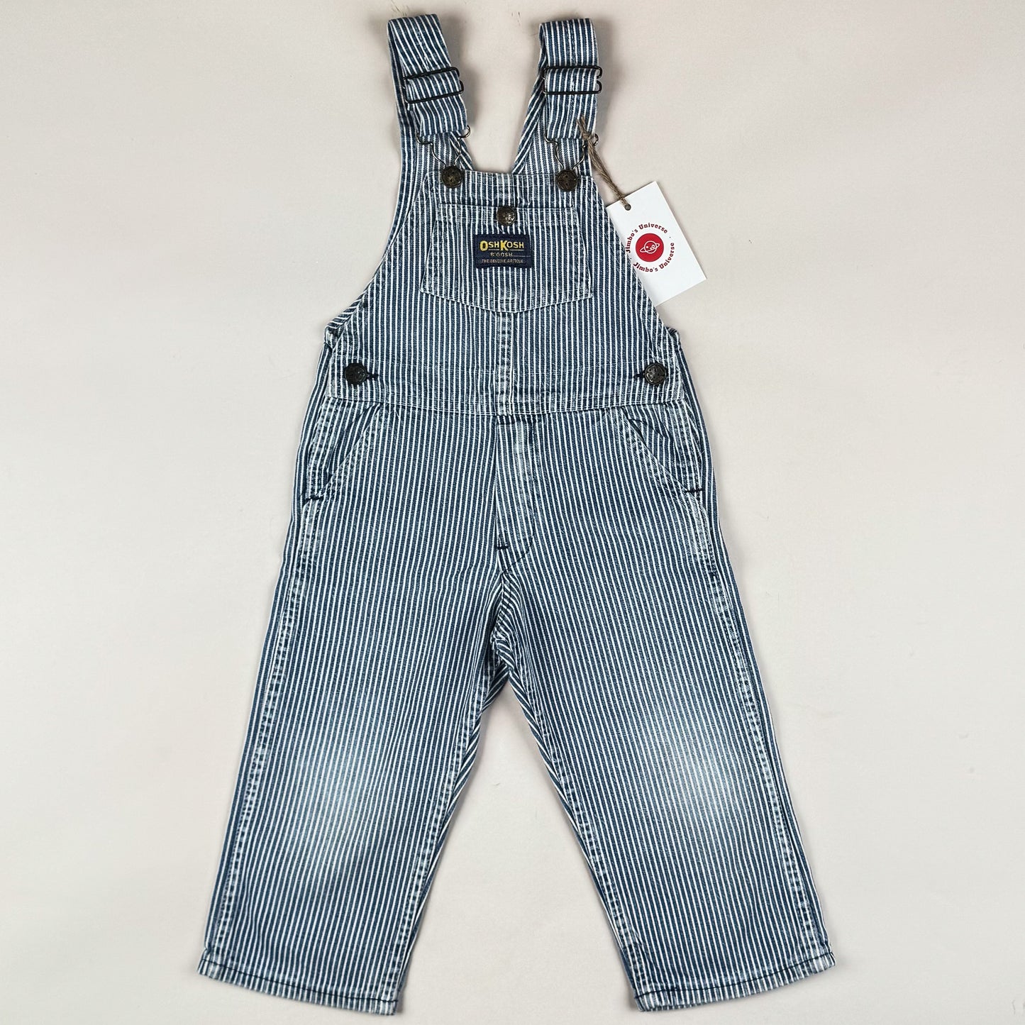 Vintage OshKosh Hickory Stripe Overalls