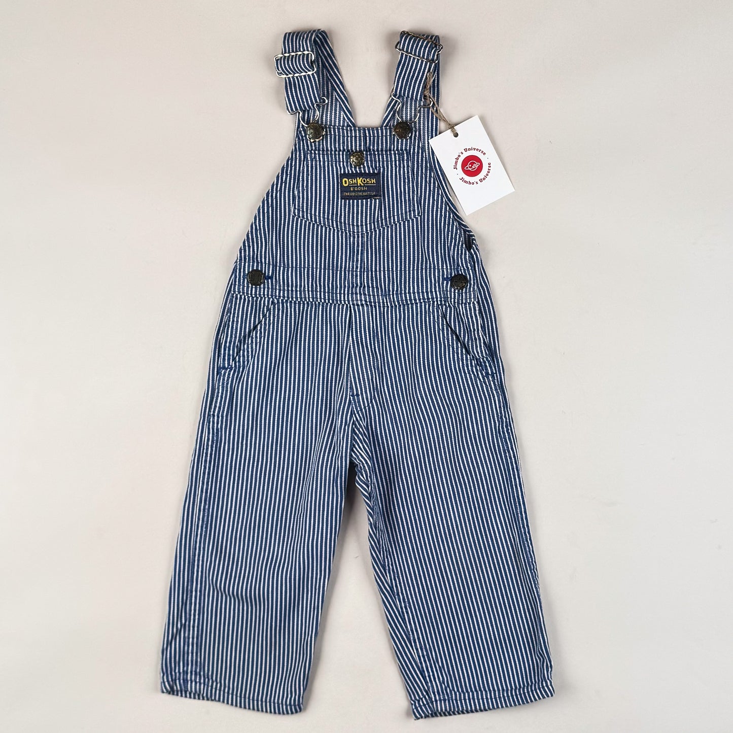 Vintage OshKosh Hickory Stripe Overalls