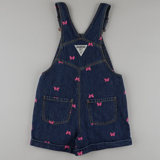 OshKosh Shortalls with Embroidered Butterflies