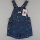 OshKosh Shortalls with Embroidered Hearts