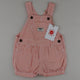 Pink OshKosh Hickory Stripe Shortalls