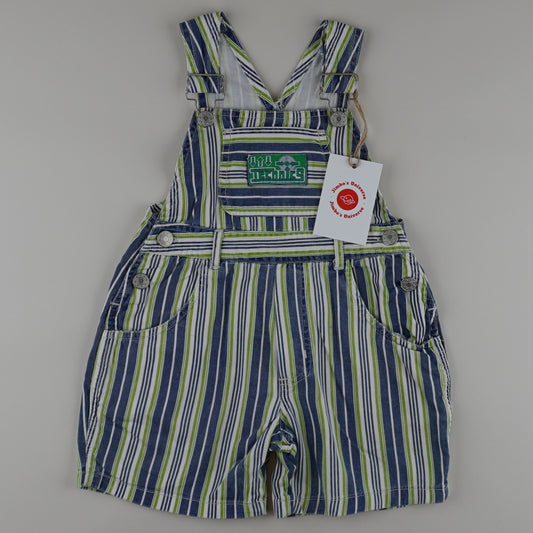 Vintage Striped Shortalls