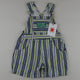 Vintage Striped Shortalls