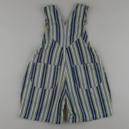 Vintage Striped Shortalls