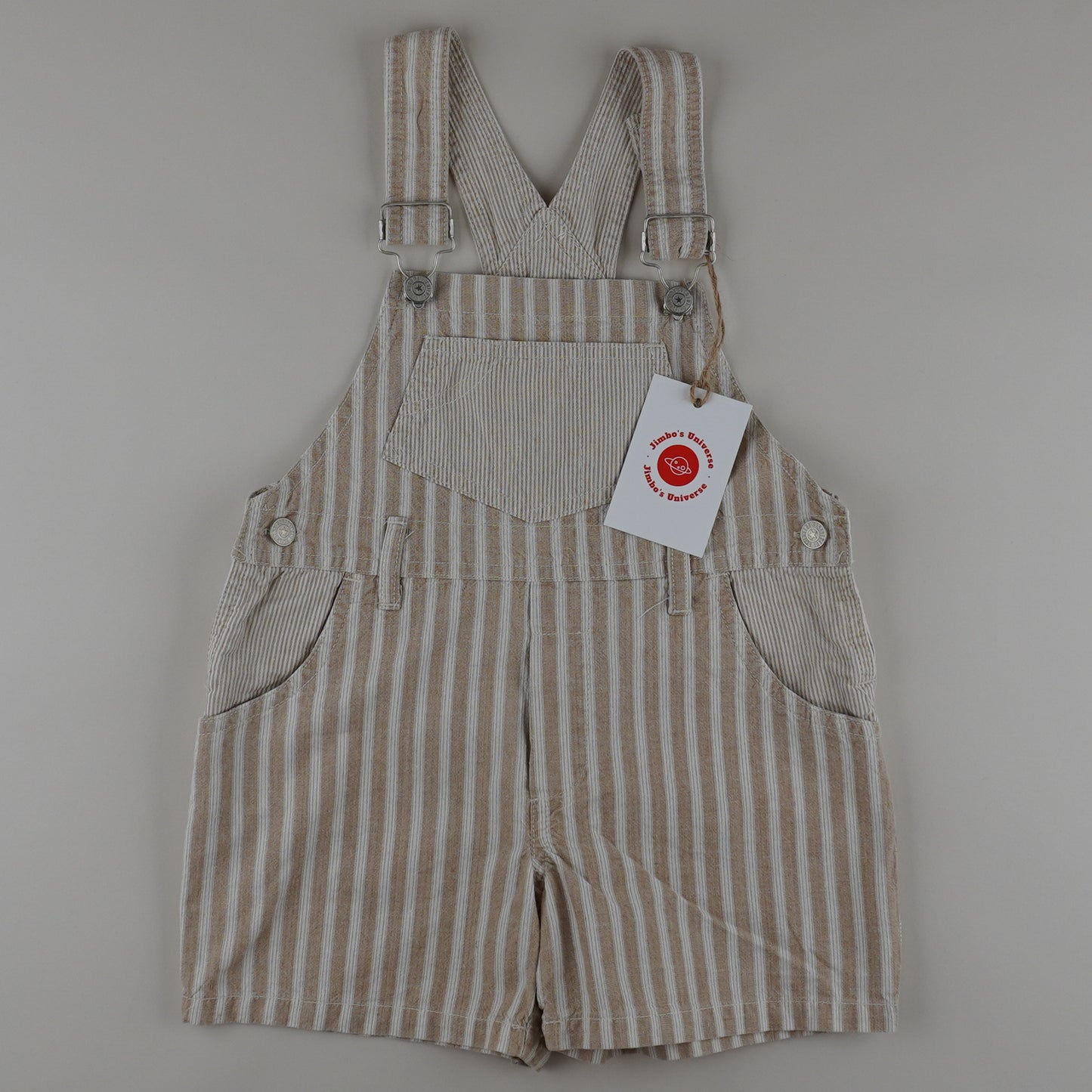 Vintage Striped Shortalls