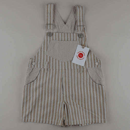 Vintage Striped Shortalls