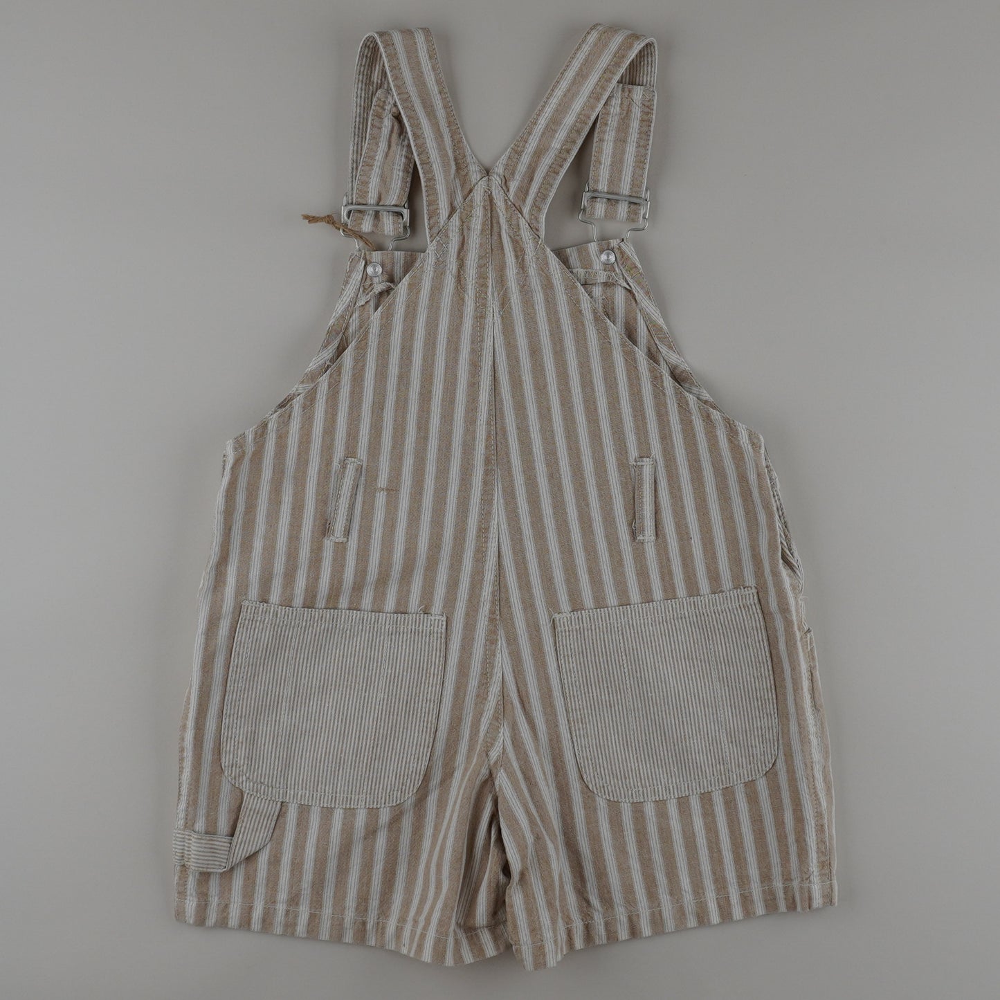 Vintage Striped Shortalls