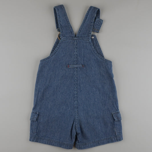 Vintage Striped Shortalls