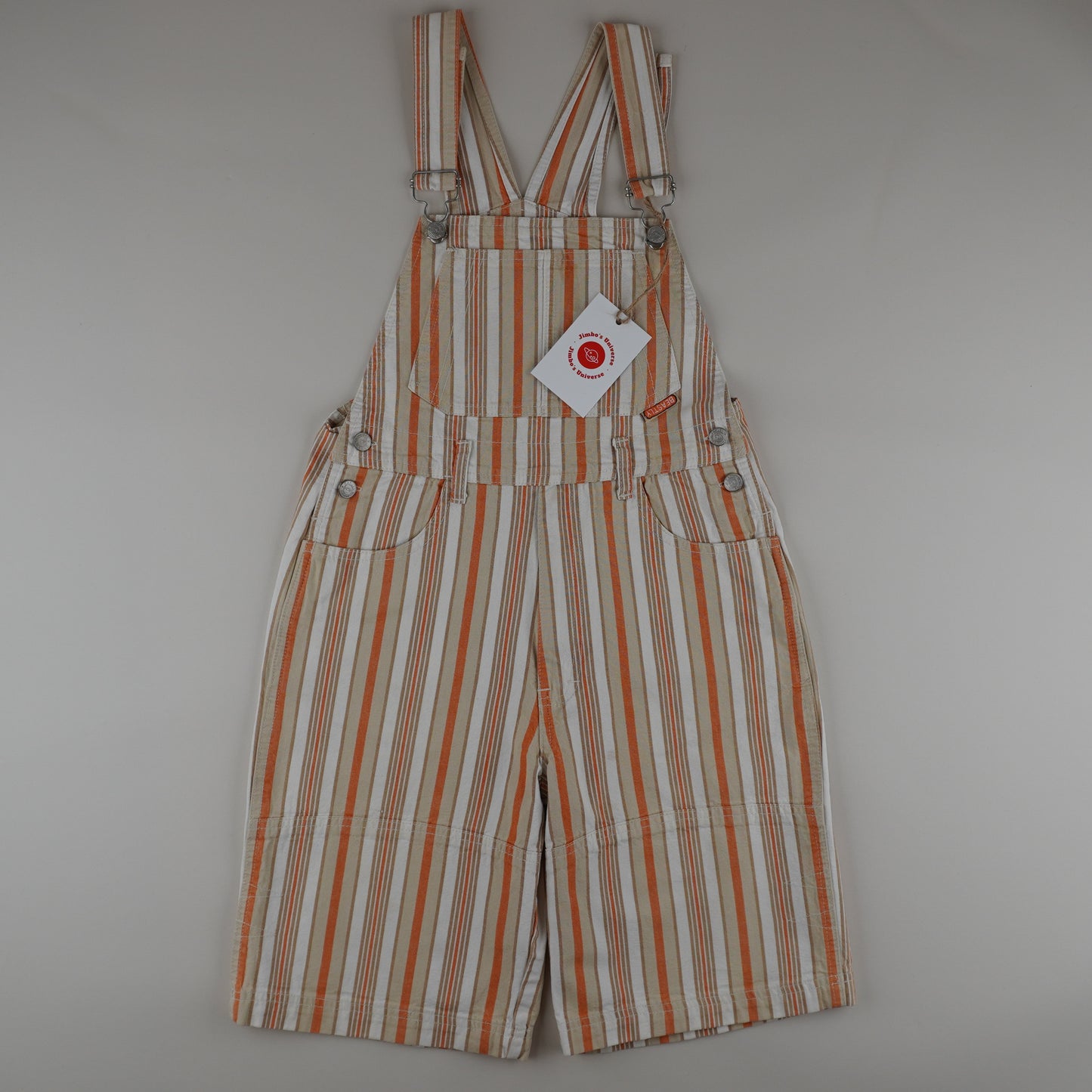 Vintage Striped Shortalls