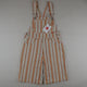 Vintage Striped Shortalls