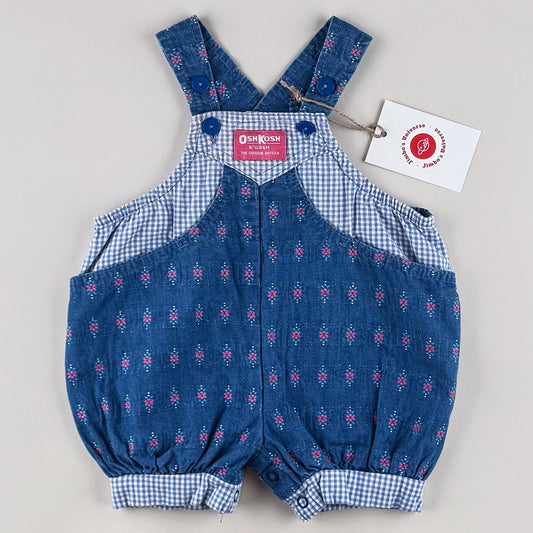 Vintage OshKosh Shortalls with Embroidery