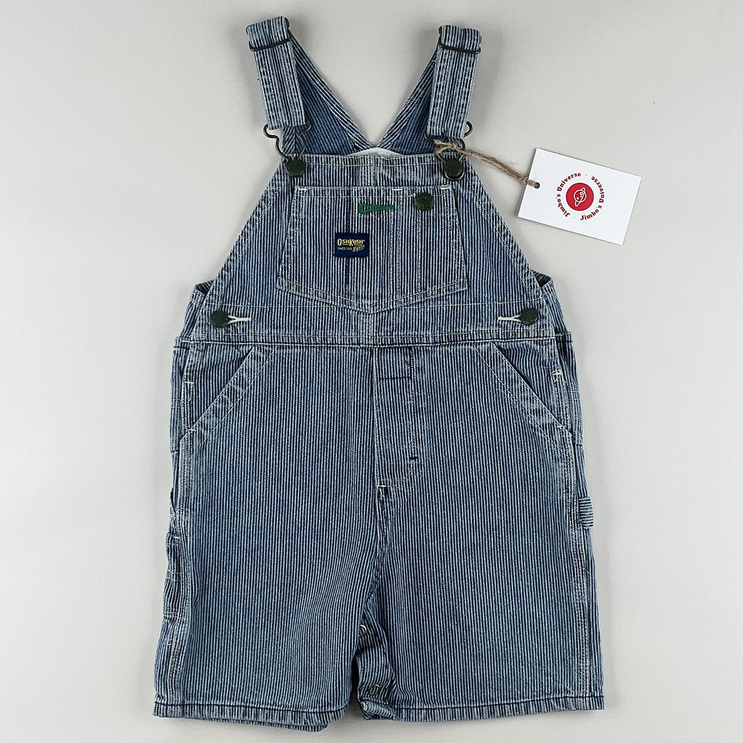 Vintage OshKosh Hickory Stripe Shortalls