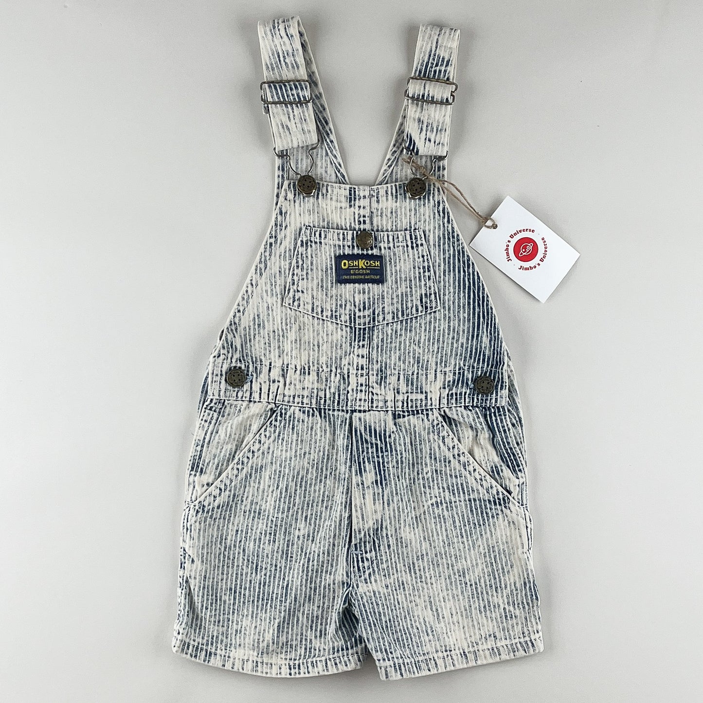 Vintage OshKosh Hickory Stripe Shortalls