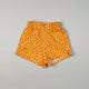 Denimshort in orange and yellow