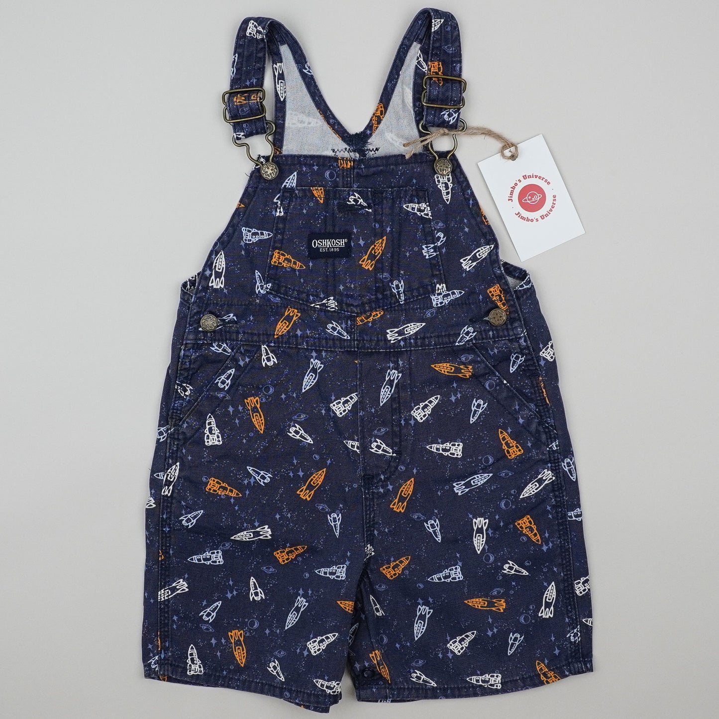 Vintage OshKosh Shortalls with Rockets