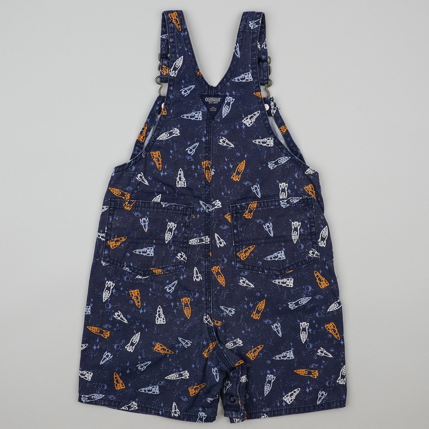 Vintage OshKosh Shortalls with Rockets