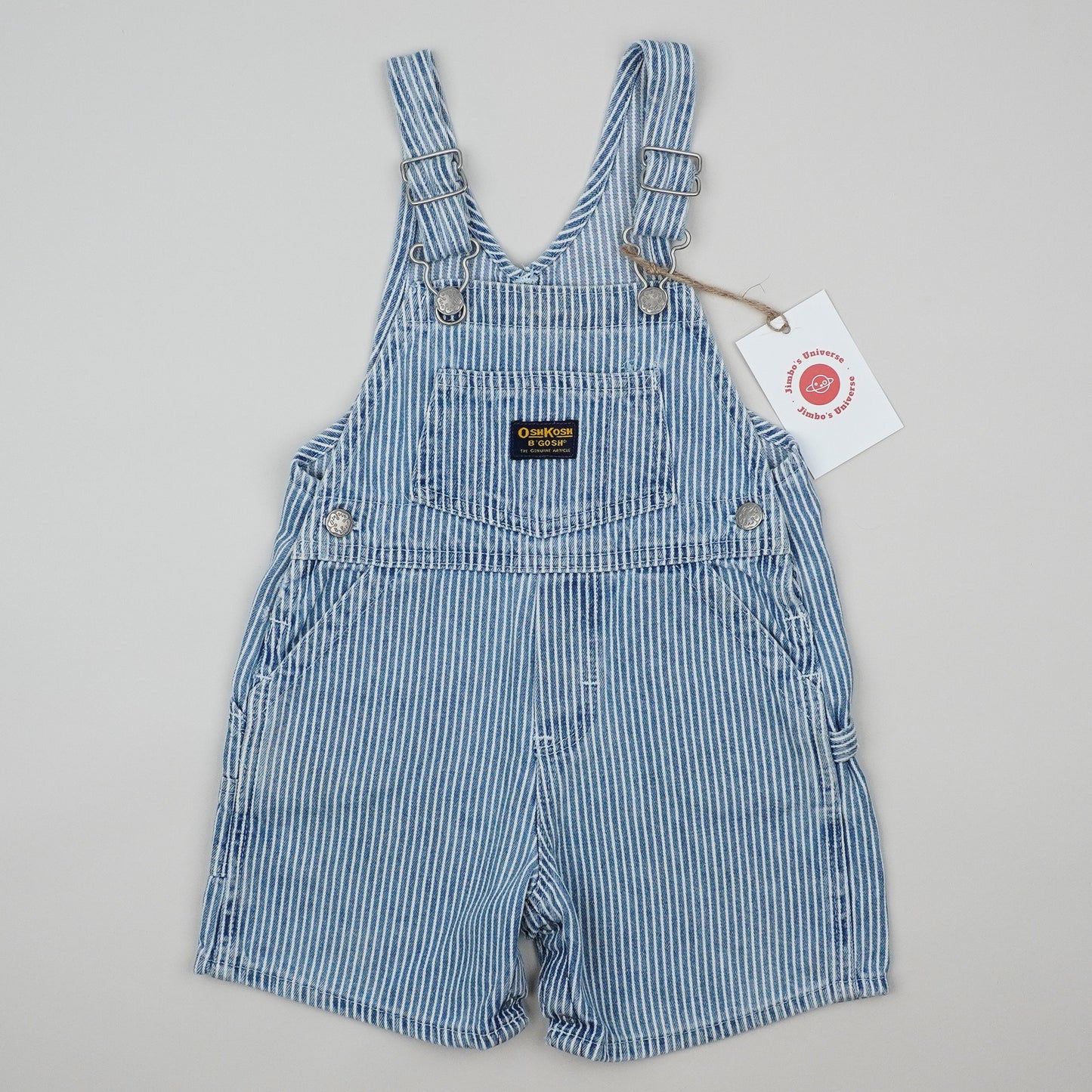 Vintage OshKosh Hickory Stripe Shortalls