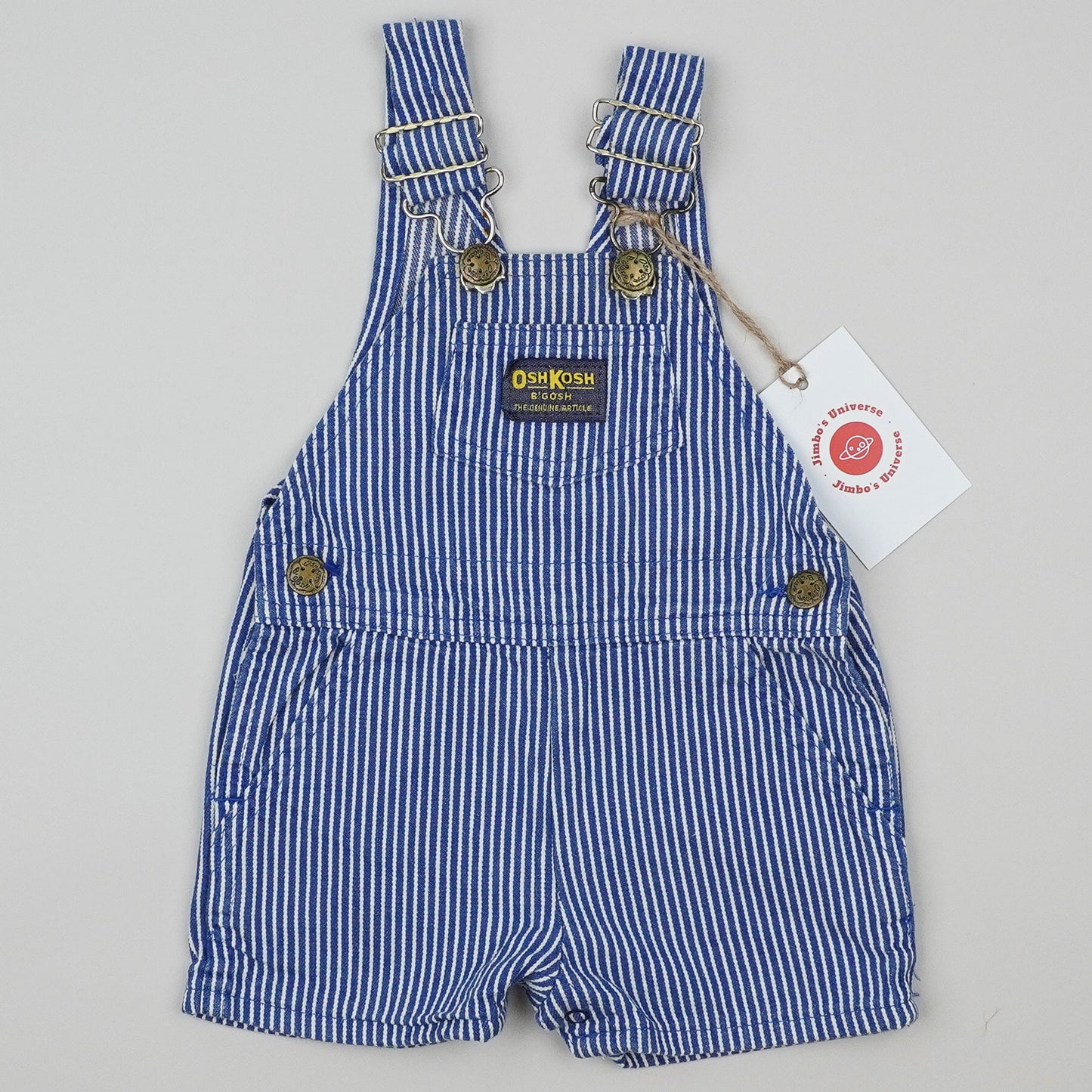 Vintage OshKosh Hickory Stripe Shortalls